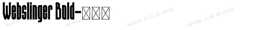 Webslinger Bold字体转换